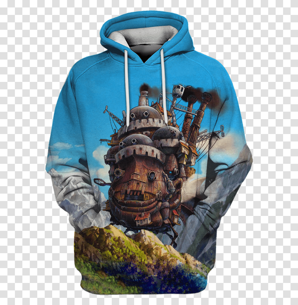 Howls Moving Castle Throw Pillows Howl S Movng Castle, Apparel, Sweatshirt, Sweater Transparent Png