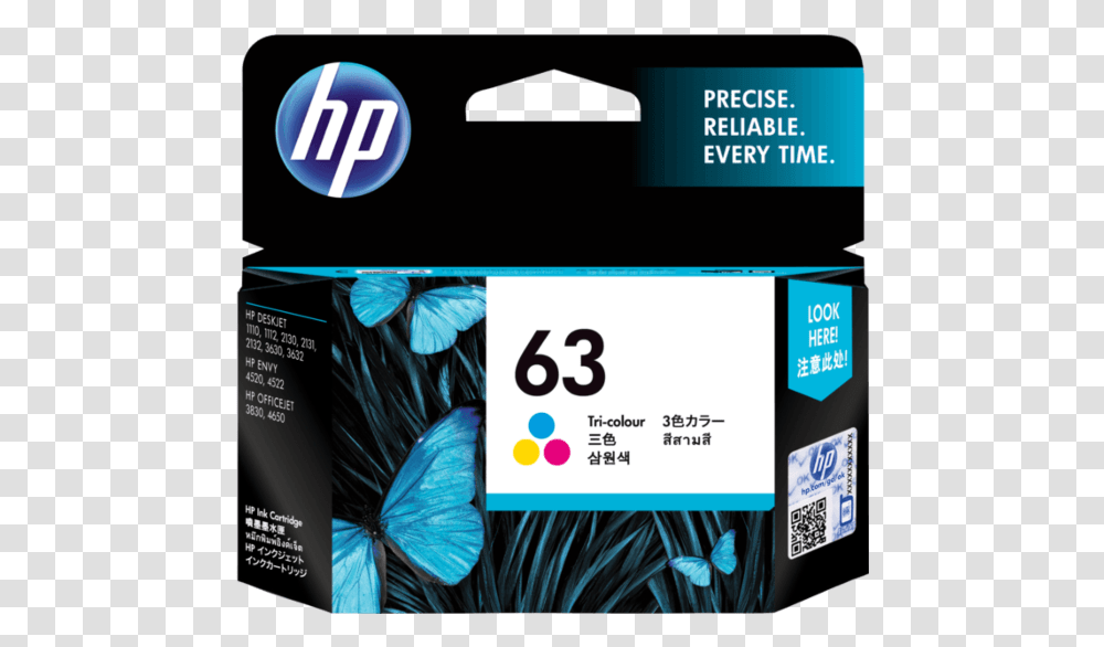 Hp 803 Colour Cartridge, Paper, Business Card, Advertisement Transparent Png