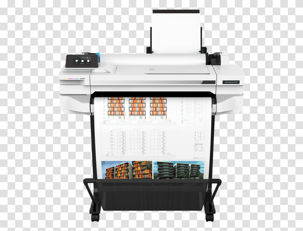 Hp Designjet T530 Hp Designjet T530 24 In Printer, Machine, Label Transparent Png