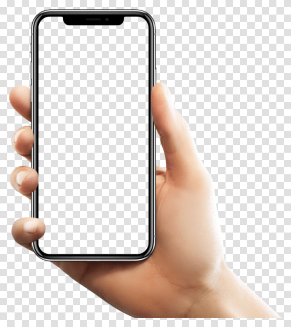 Hp Handphone Mobile Frame Hand Iphone X, Mobile Phone, Electronics, Cell Phone, Person Transparent Png
