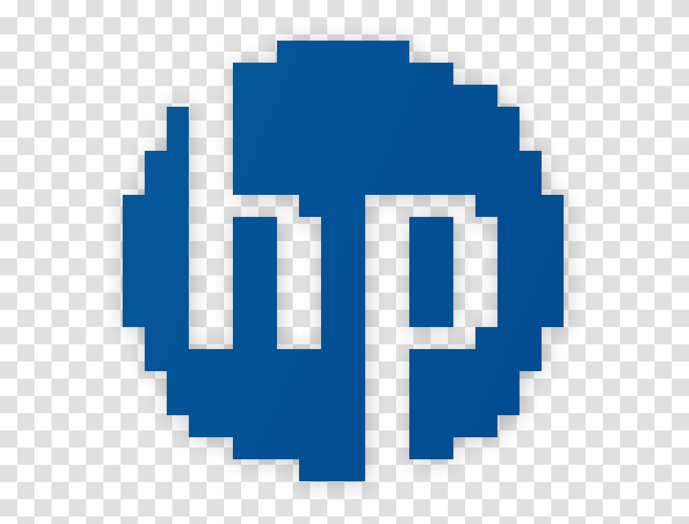Hp Logo In Chicago Font Pixel Graphics, Cross, Number Transparent Png