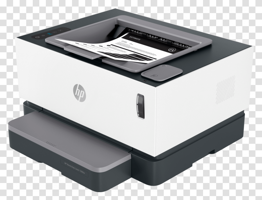 Hp Neverstop Laser 1000w Printer, Machine, Box, Projector Transparent Png