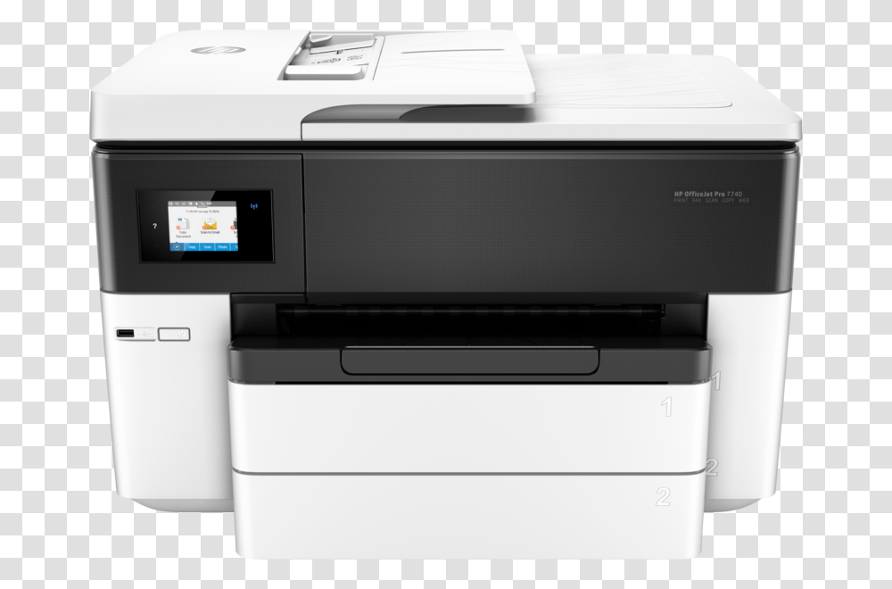 Hp Officejet Pro 7740 Wide Format All In One Printer Hp Officejet Pro, Machine, Microwave, Oven, Appliance Transparent Png