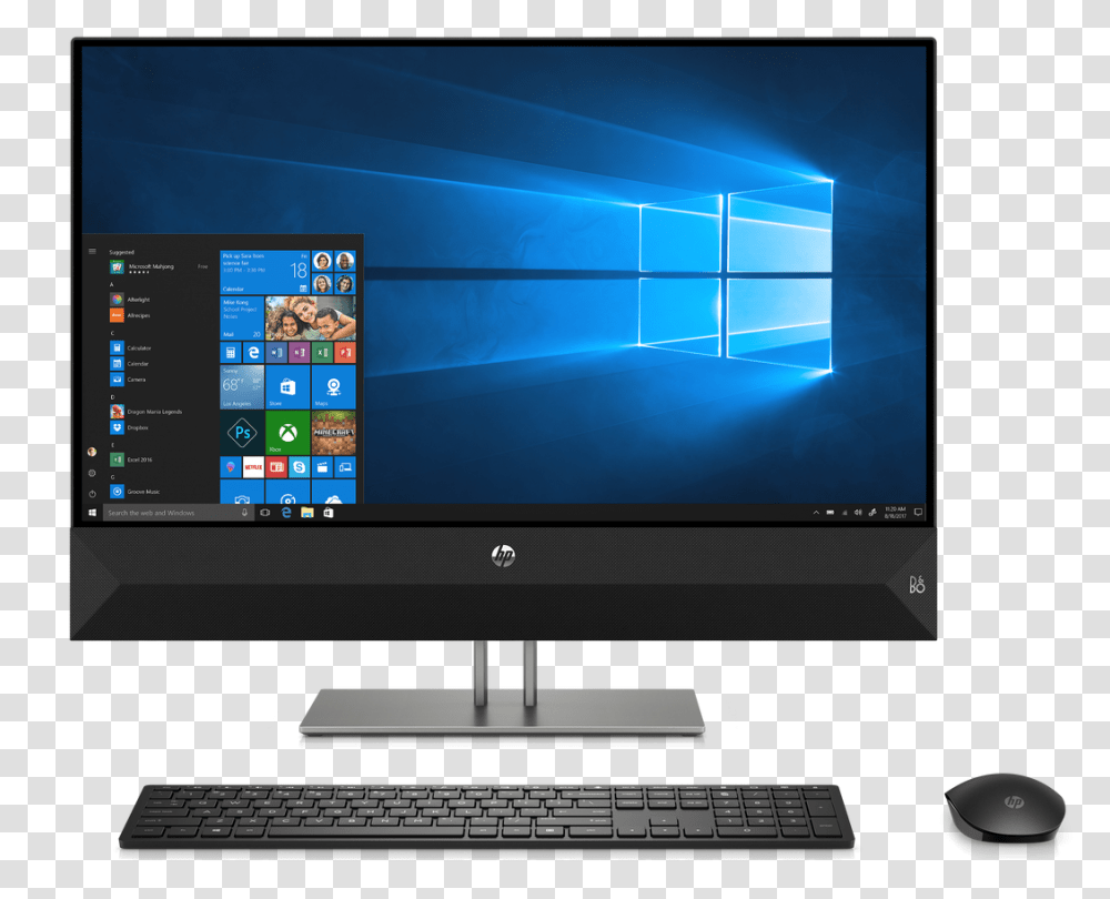 Hp Pavilion All In One 27, Monitor, Screen, Electronics, Display Transparent Png