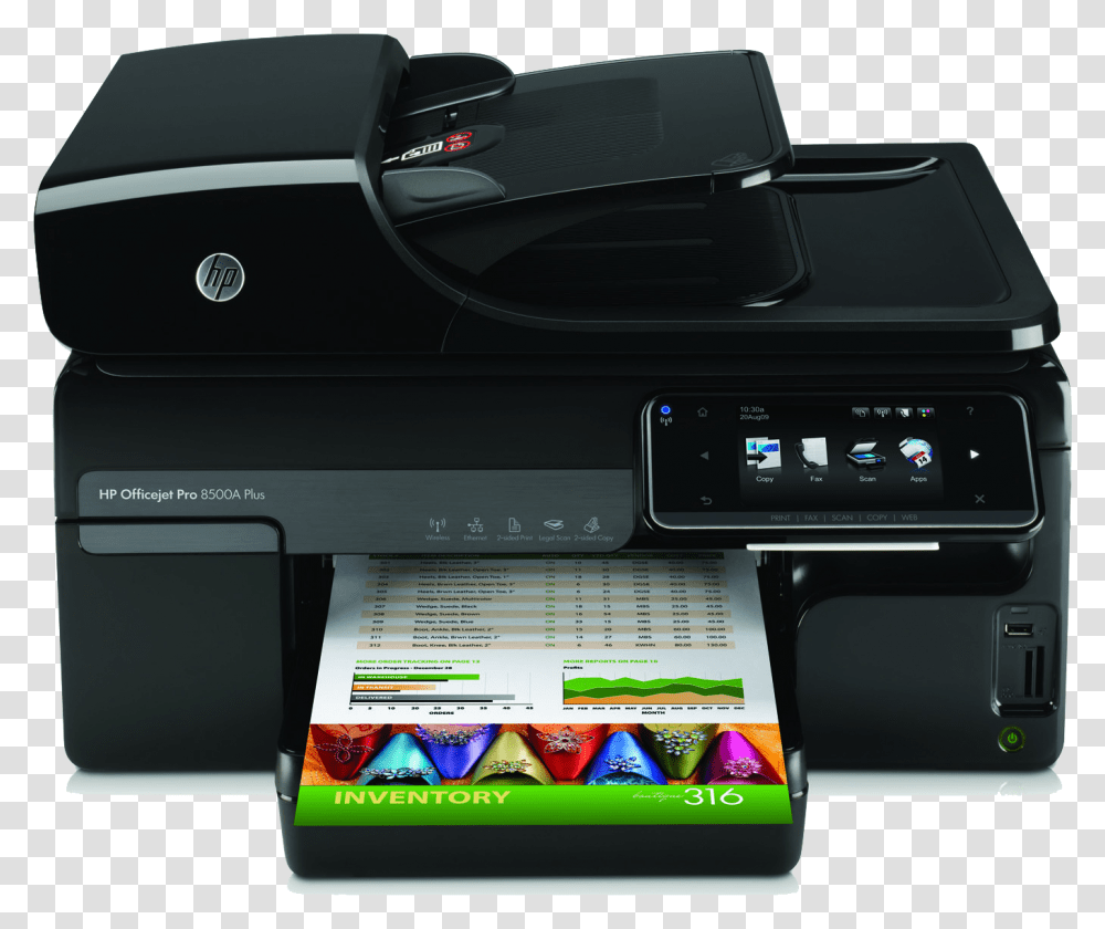 Hp Printer Download Hp Officejet Pro 8500a Plus, Machine, Camera, Electronics, Label Transparent Png