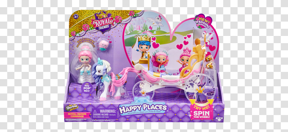 Hp Spk S8 Royal Crown Carriage F Fep Shopkins Happy Places Royal Trends Wedding, Doll, Toy, Figurine, Leisure Activities Transparent Png