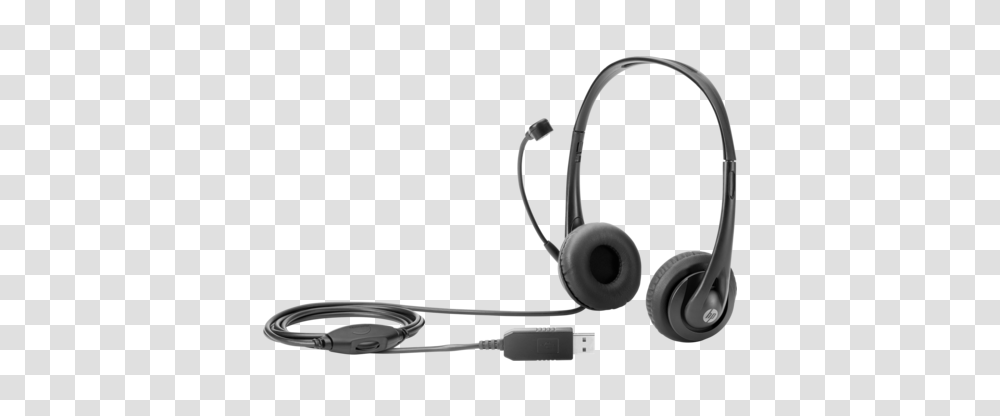 Hp Stereo Usb Headset, Electronics, Headphones Transparent Png