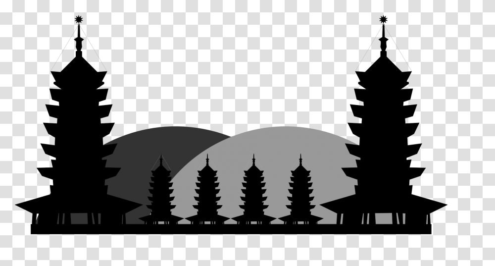 Hq China China Images, Silhouette, Tree, Plant, Stencil Transparent Png