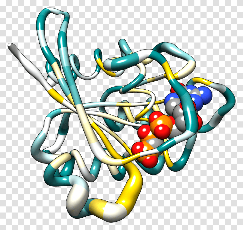 Hras Bfactor Worm Colored By Conservation Protein B Factor Chimera, Accessories, Accessory, Kart, Vehicle Transparent Png