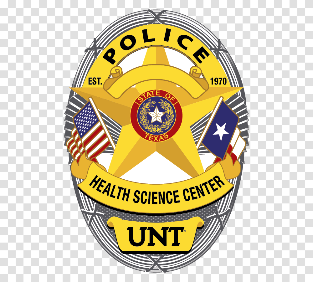Hsc Police Badge University Of North Texas, Logo, Trademark, Helmet Transparent Png
