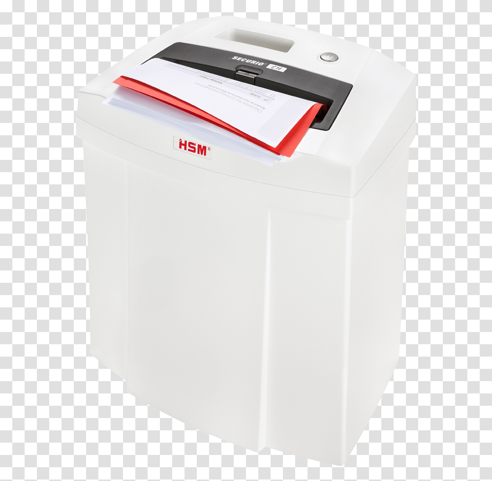 Hsm Securio C14s 18 Strip Cut Paper Shredder Hsm2250 Washing Machine, Mailbox, Letterbox, Appliance, Word Transparent Png