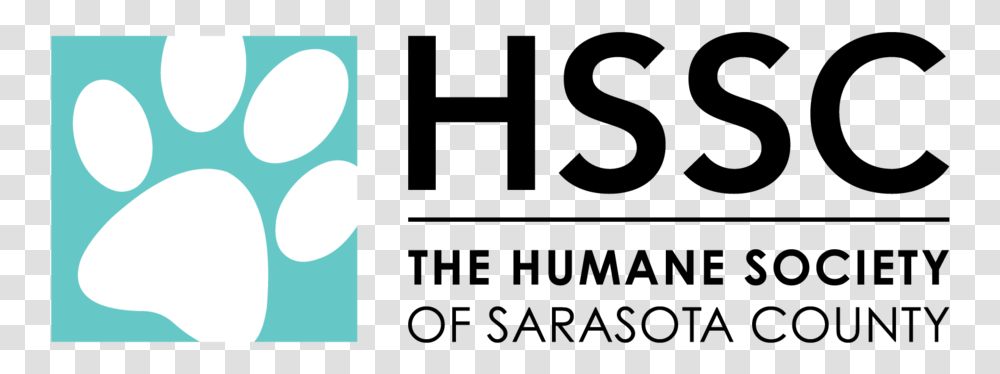 Hssc Logo Teal Box White Paw Black Text Cmyk No Background Humane Society Sarasota, Trademark, Outdoors, Nature Transparent Png