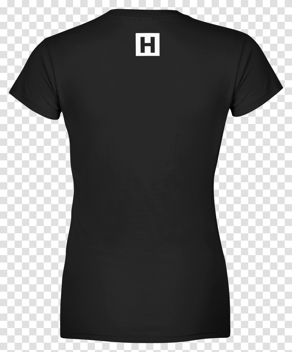 Hstlr Clothing Women's Tee Black Back Polo Shirt Black Woman, Apparel, T-Shirt, Sleeve, Undershirt Transparent Png