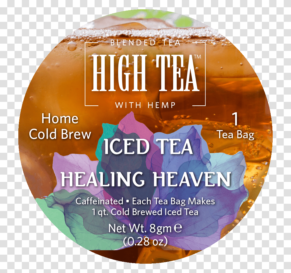Ht 8gm Icedtea Round Healingheaven Tea, Disk, Flyer, Poster, Paper Transparent Png