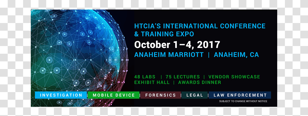 Htcia Banner Design For Display At Venue And Digital Circle, Sphere, Crowd, Security Transparent Png