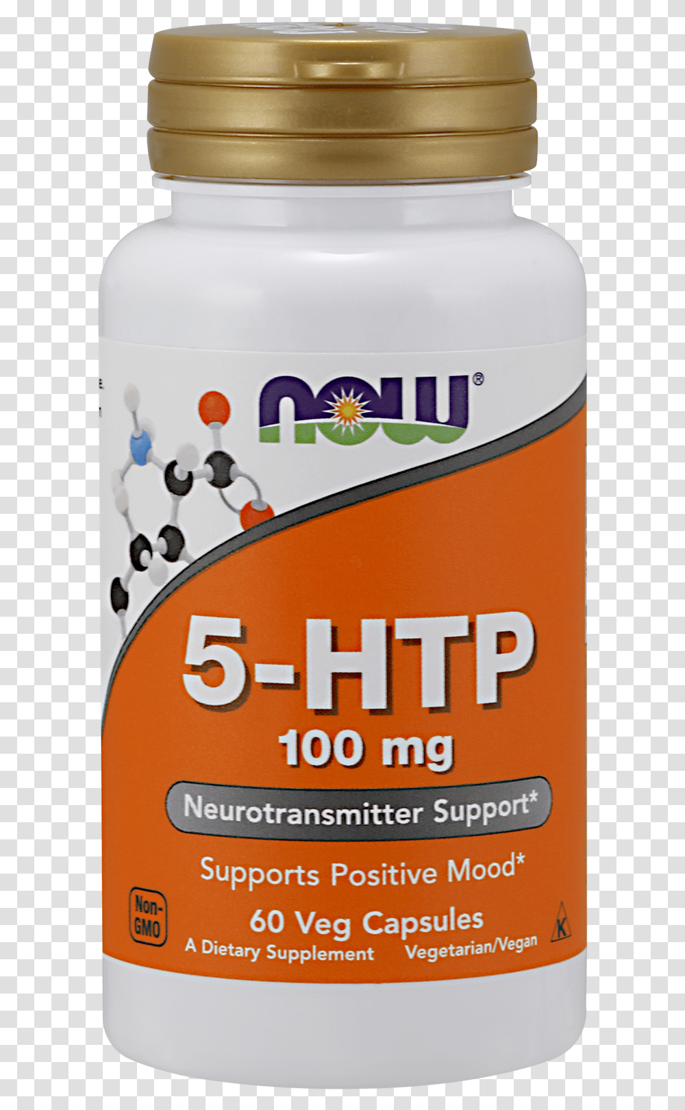 Htp 100 Mg Now 5 Htp, Cosmetics, Bottle, Beer, Alcohol Transparent Png