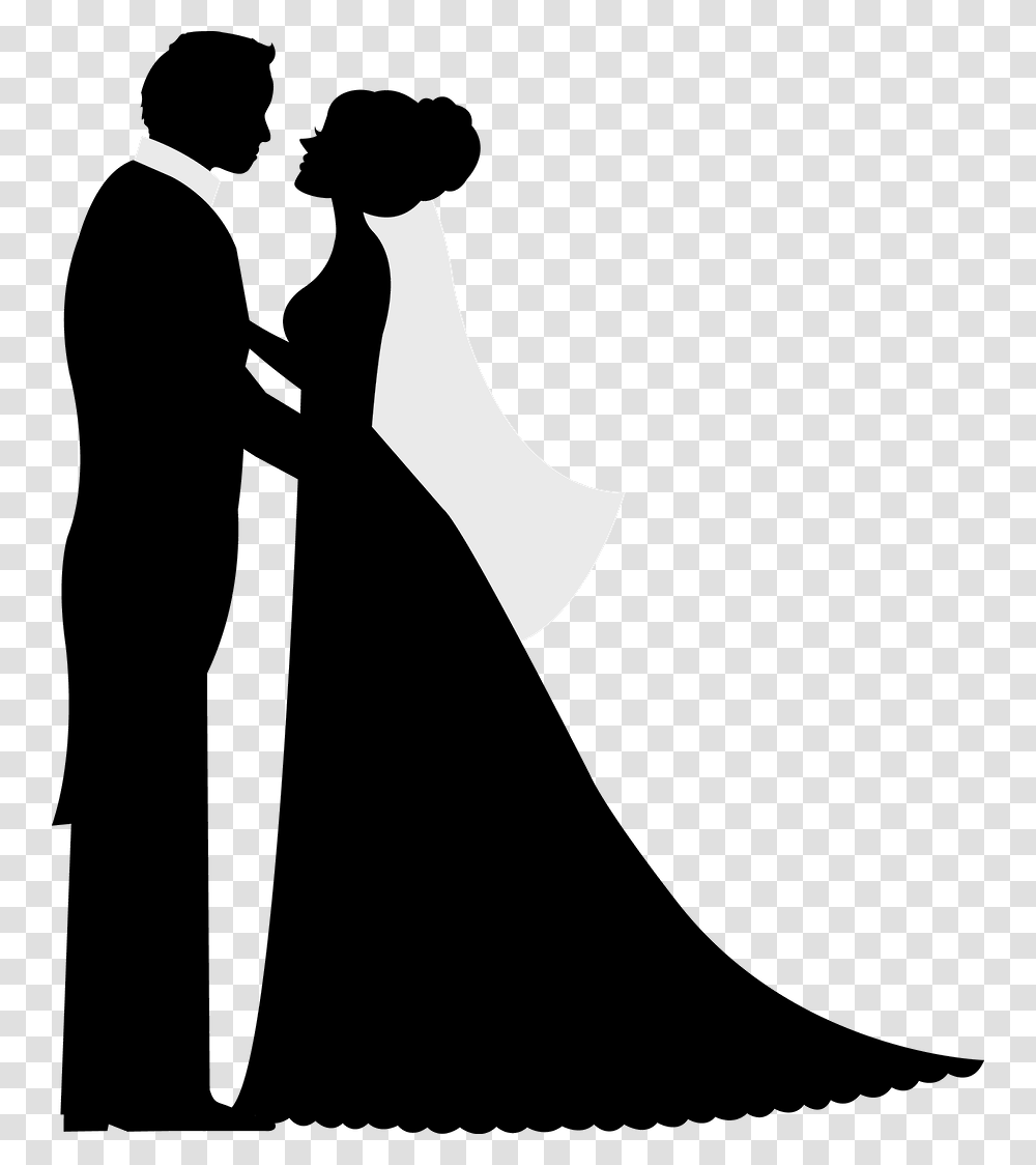 Http Danimfalcao Minus Commrxrdpuzqfjht Bride Wedding Couple Silhouette, Face, Stencil Transparent Png