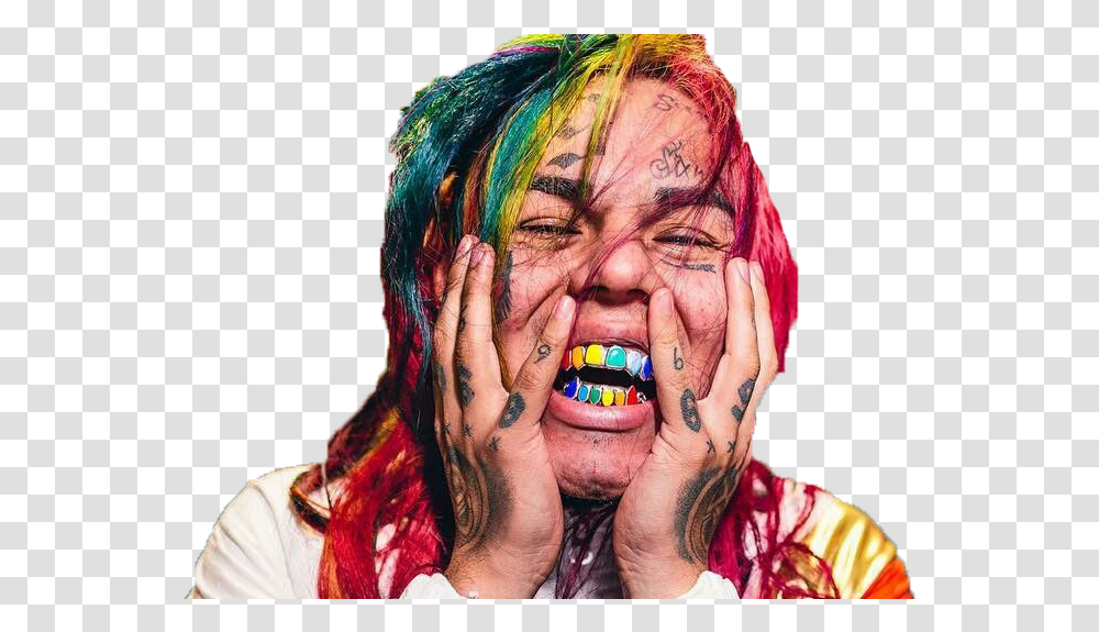 Http Image Noelshack 6ix9ine, Person, Skin, Tattoo, Jaw Transparent Png
