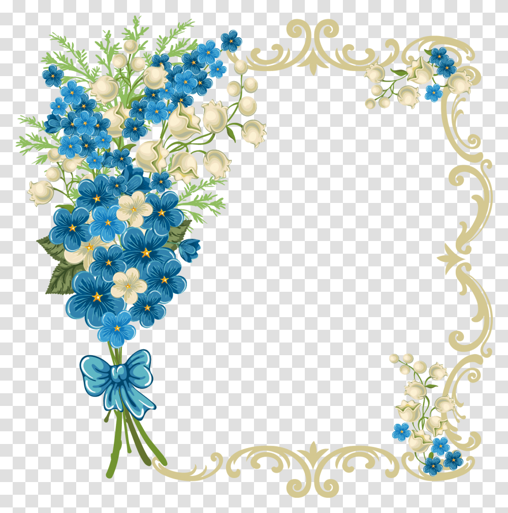 Httpflowerillustcomimgflowerflower Frame038png Border Beautiful Flowers Design, Graphics, Art, Floral Design, Pattern Transparent Png