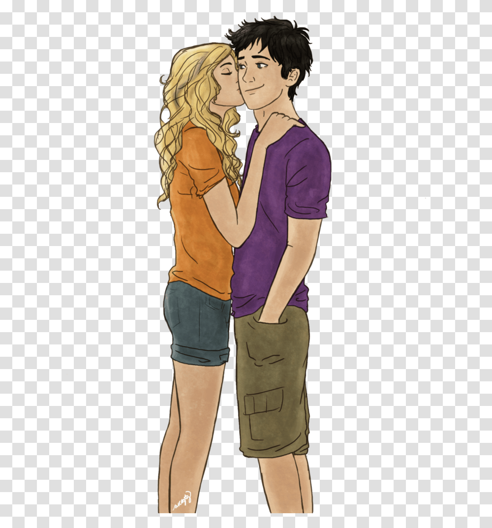 Https I0 Wp Com26 Media Tumblr Comtumblr Percy Jackson And Annabeth Chase Fan Art, Person, Pants, Footwear Transparent Png