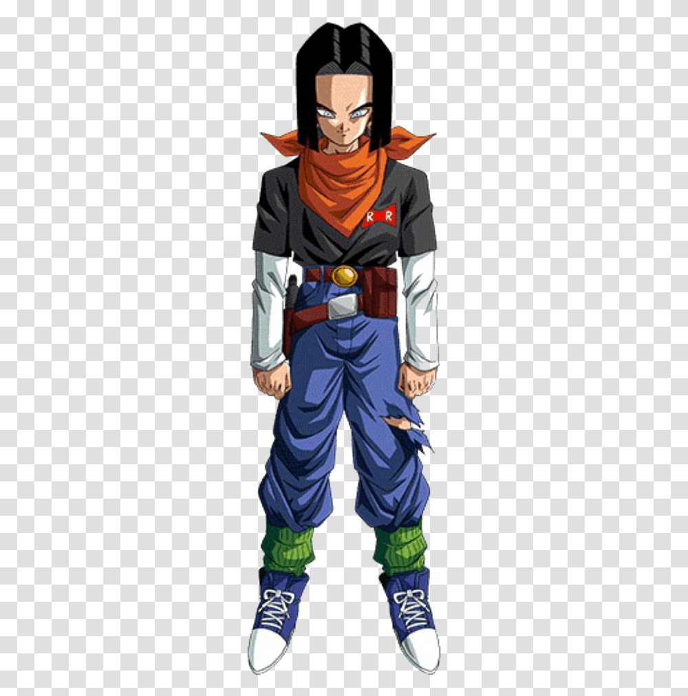 Https Static Tvtropes Fighter 17 Dokkan Androide, Apparel, Person, Human Transparent Png