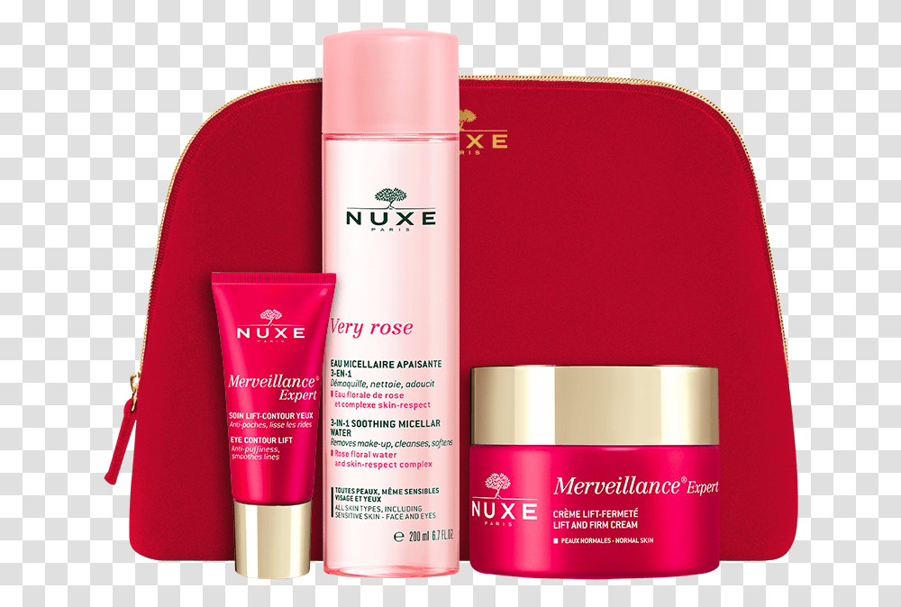 Httpsfrnuxecomdemaquillant Auxpetalesderoseeau Nuxe, Cosmetics, Bottle, Aluminium, Tin Transparent Png