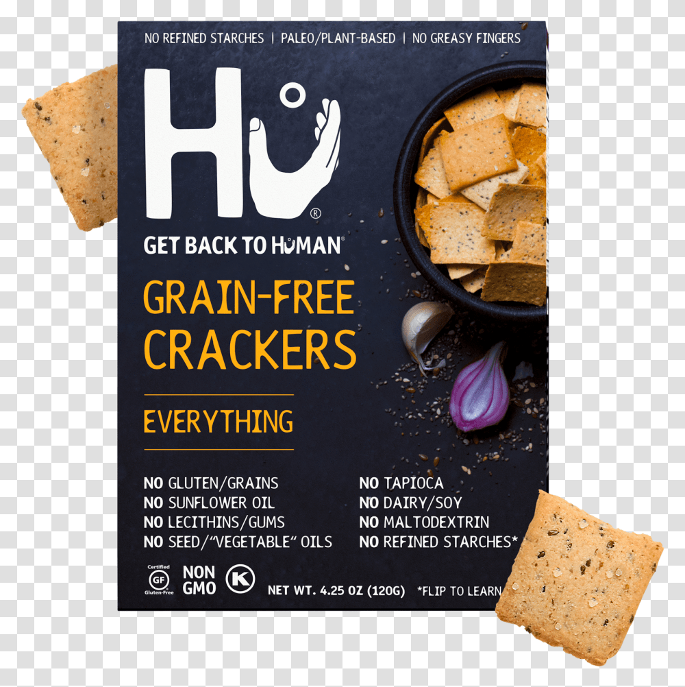 Hu Salty Dark Chocolate, Bread, Food, Cracker, Advertisement Transparent Png