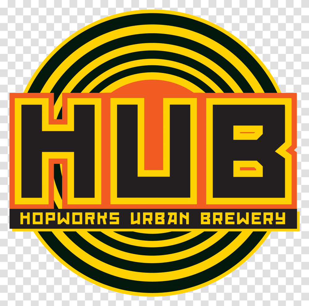 Hub Hub Lager Hopworks Urban Brewery, Logo, Trademark Transparent Png