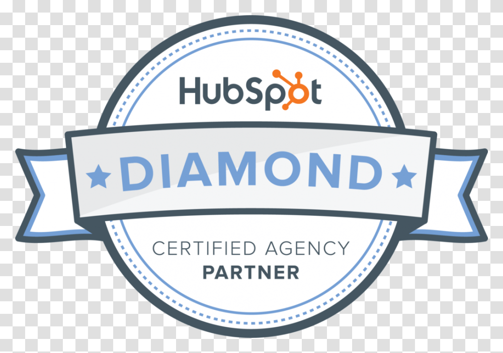 Hubspot Diamond Partner Logo, Label, Tabletop, Sticker Transparent Png