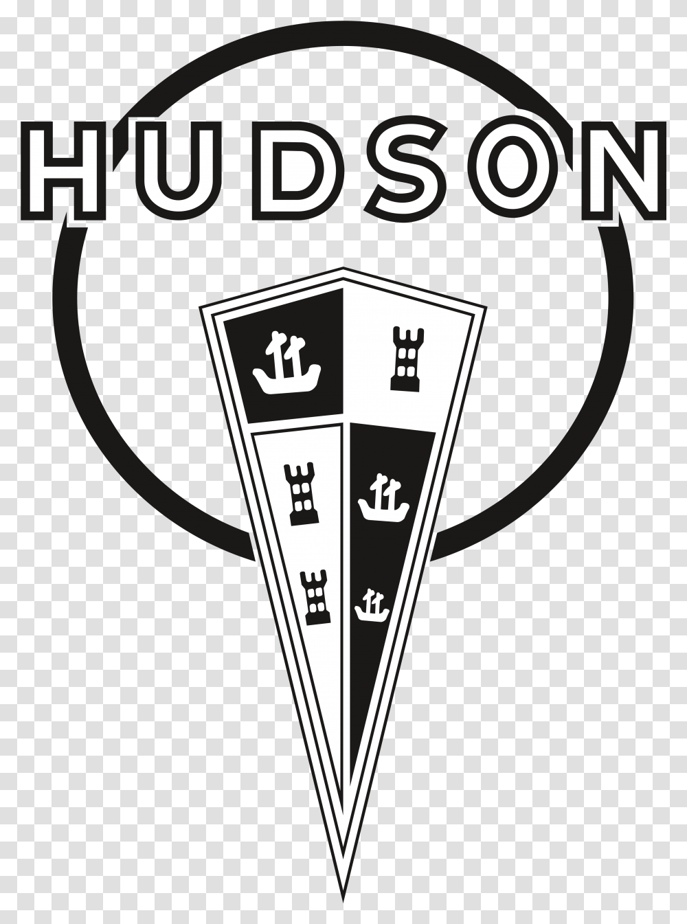 Hudson Motor Car Company - Logos Download Hudson Logo, Triangle, Symbol, Trademark, Text Transparent Png
