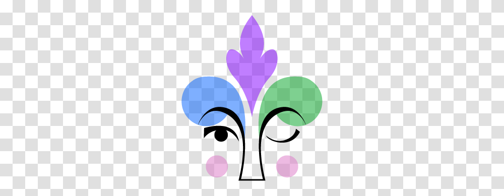 Hue Dat Face Painting Face Painting For New Orleans, Floral Design, Pattern Transparent Png