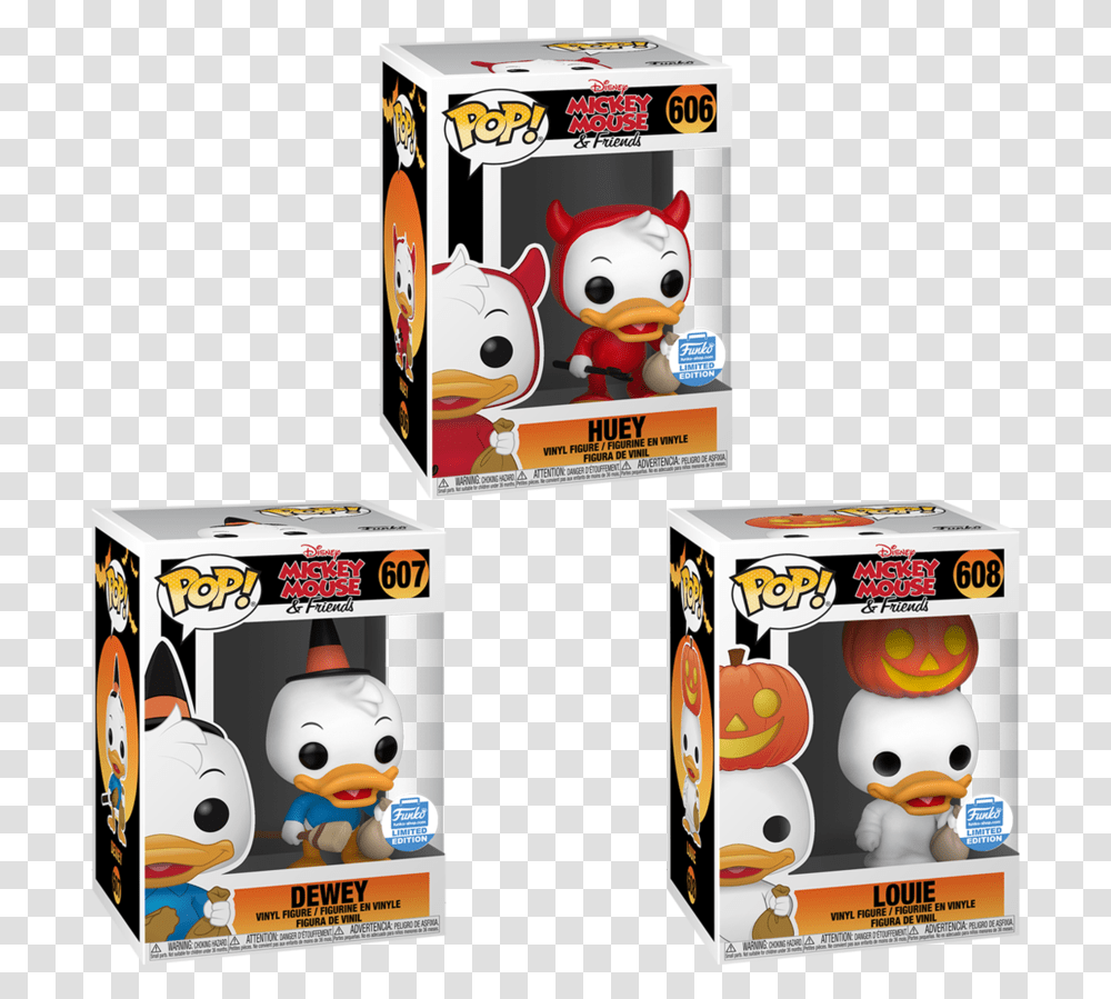 Huey Dewey And Louie Halloween Funko, Game, Toy, Super Mario Transparent Png