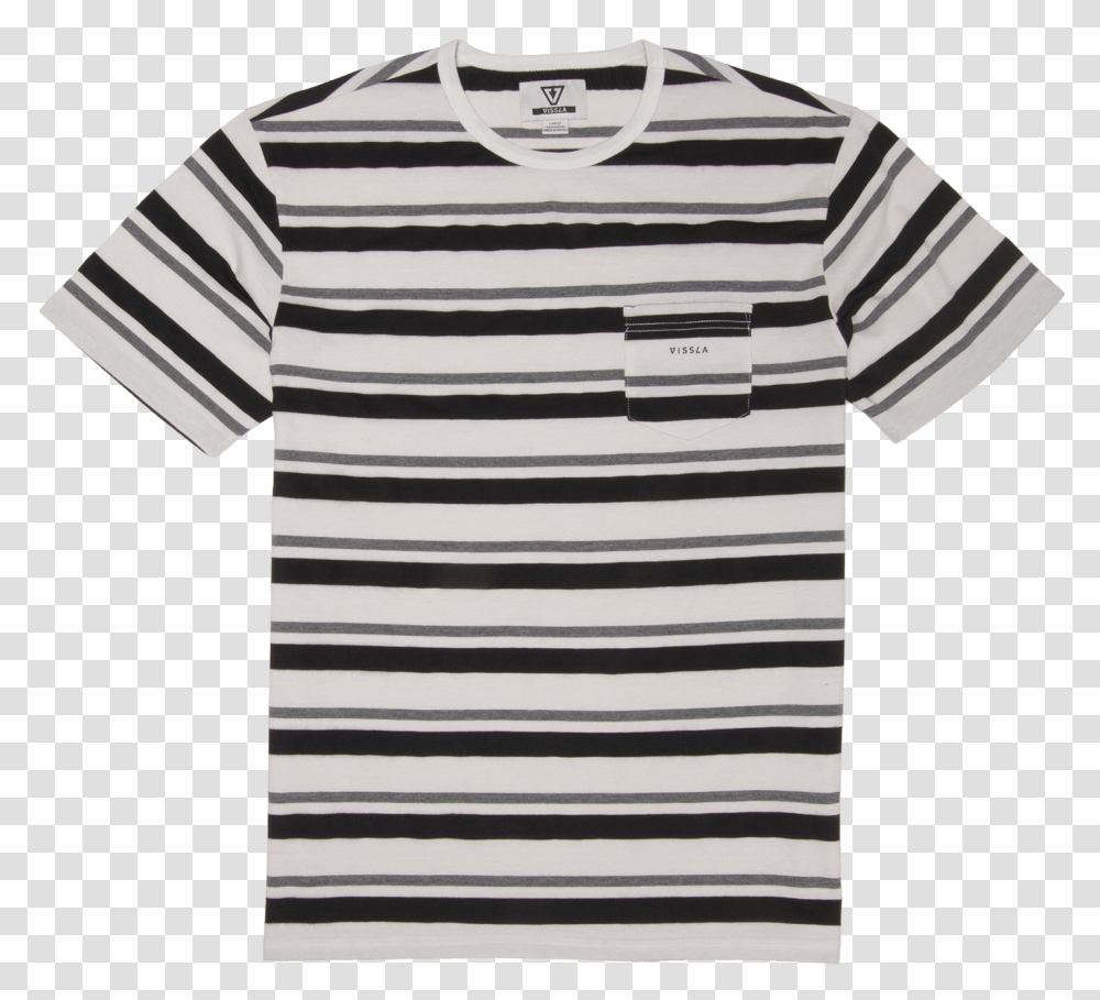 Huf Striped T Shirt, Apparel, T-Shirt, Sleeve Transparent Png