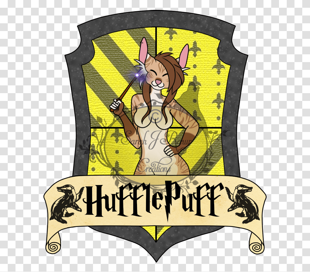 Hufflepuff Crest Kitsy Harry Potter, Poster, Advertisement, Hand Transparent Png