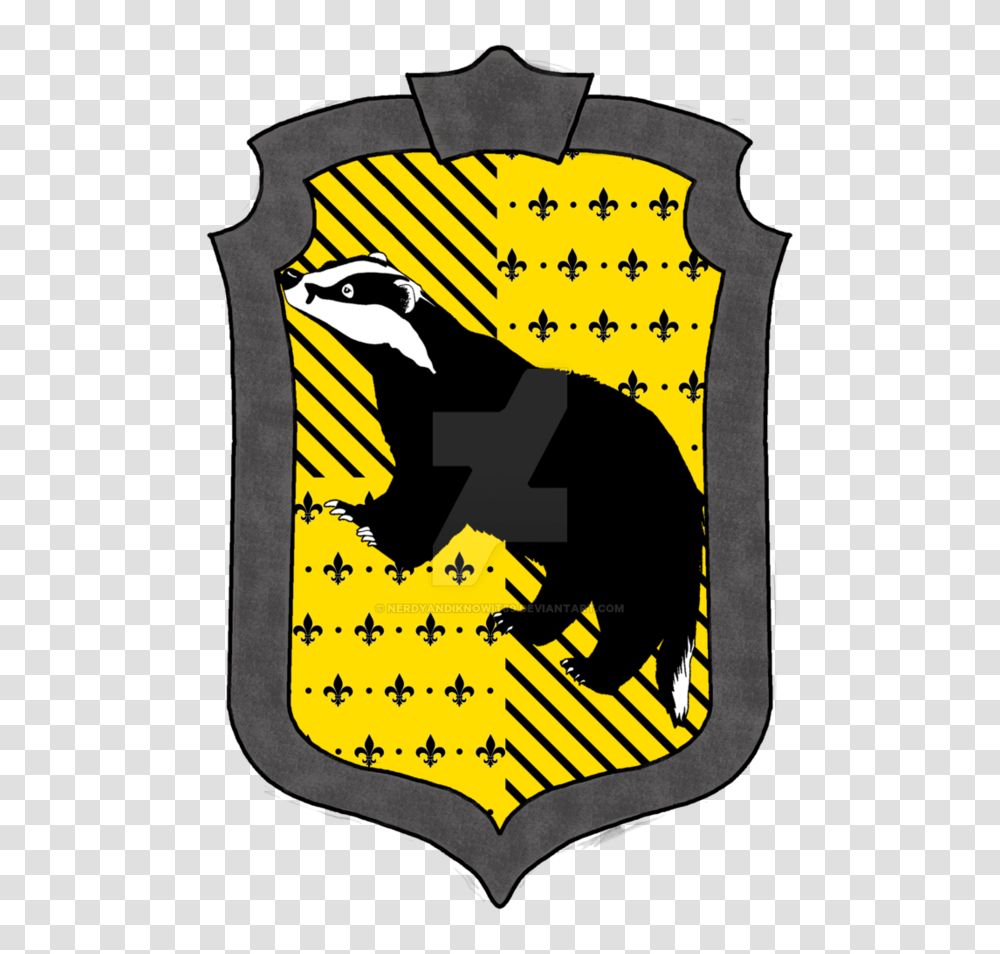 Hufflepuff House Crest, Armor, Shield, Logo Transparent Png