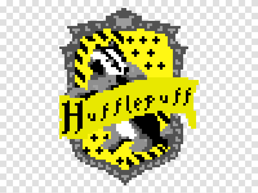 Hufflepuff Pixel Art Grid, Rug, Pac Man, Poster Transparent Png
