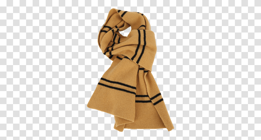 Hufflepuff Scarf Original Hufflepuff Scarf, Clothing, Apparel, Stole, Person Transparent Png