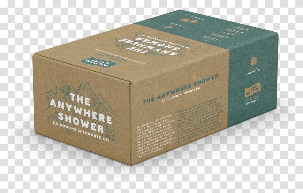 Huge Anywhere Shower Box Of 8 2, Cardboard, Package Delivery, Carton, Label Transparent Png