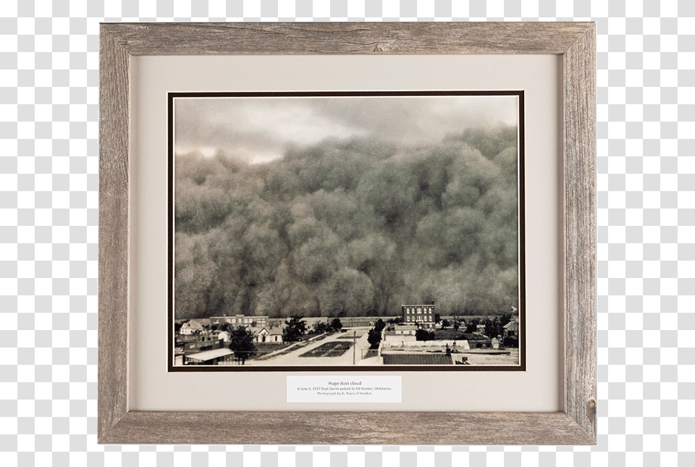 Huge Dust Storm June 4 1937 Poised To Hit Hooker Okies In Dust Bowl, Nature, Outdoors, Panoramic, Landscape Transparent Png