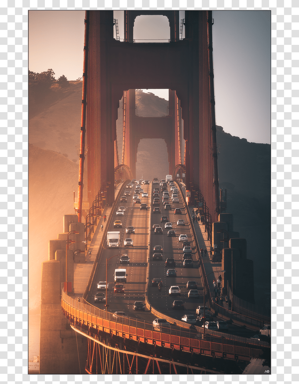 Huge Wall Dcor California Gigantic Big Biggest Massive Golden Gate Bridge, Nature, Road, Metropolis, City Transparent Png