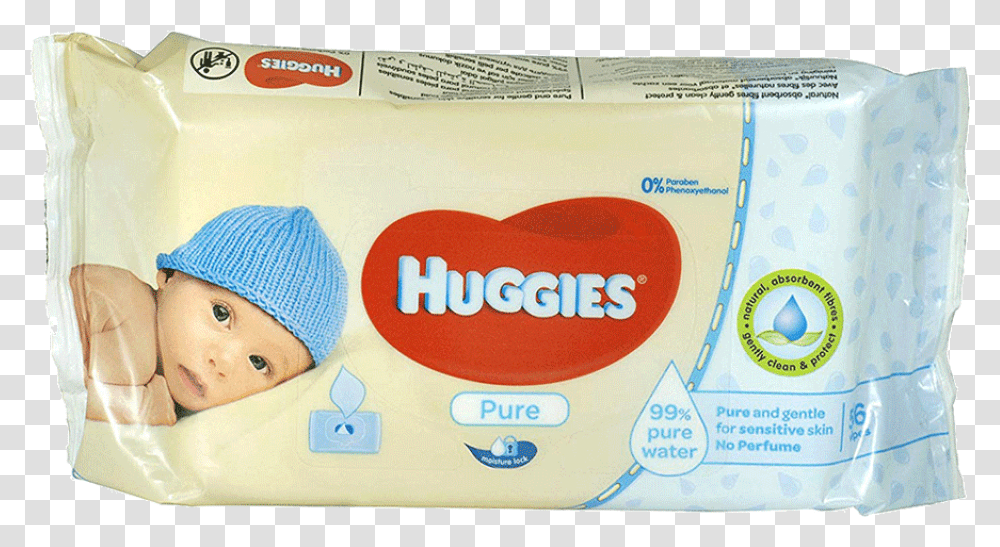 Huggies Baby Wipes Pure 56 Pcs Huggies Pure Baby Wipes 56 Count, Apparel, Cap, Hat Transparent Png