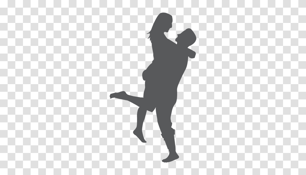 Hugging Couple Silhouette, Person, Dance, Leisure Activities, Dance Pose Transparent Png