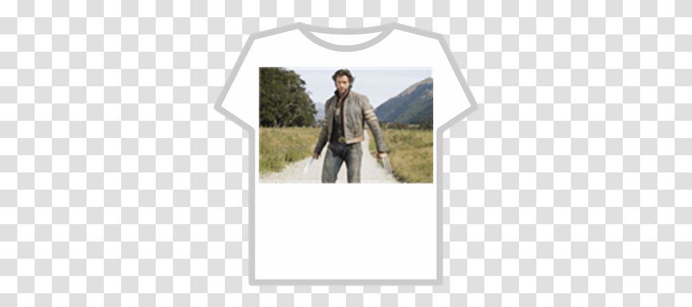 Hugh Jackman Roblox Wolverine In Plaid Shirt, Clothing, Jacket, Coat, Person Transparent Png