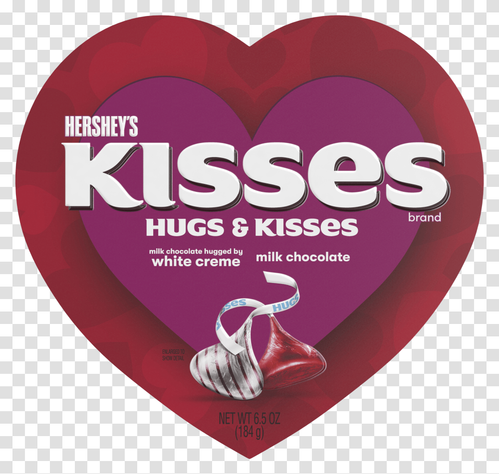Hugs Kisses Chocolate And White Creme Lovely, Heart, Label, Text, Paper Transparent Png