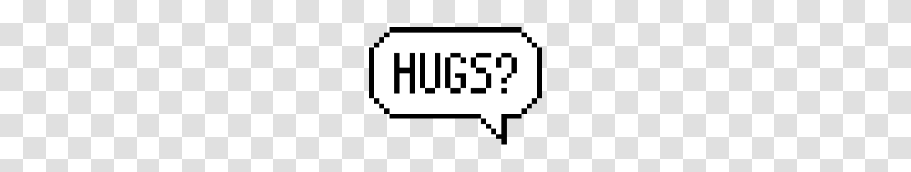 Hugs Pixelart Speech Bubble, Label, Word, Logo Transparent Png