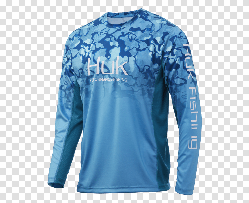 Huk Icon Camo Fade North Drop 3x Large Fishing Shirt, Sleeve, Clothing, Apparel, Long Sleeve Transparent Png