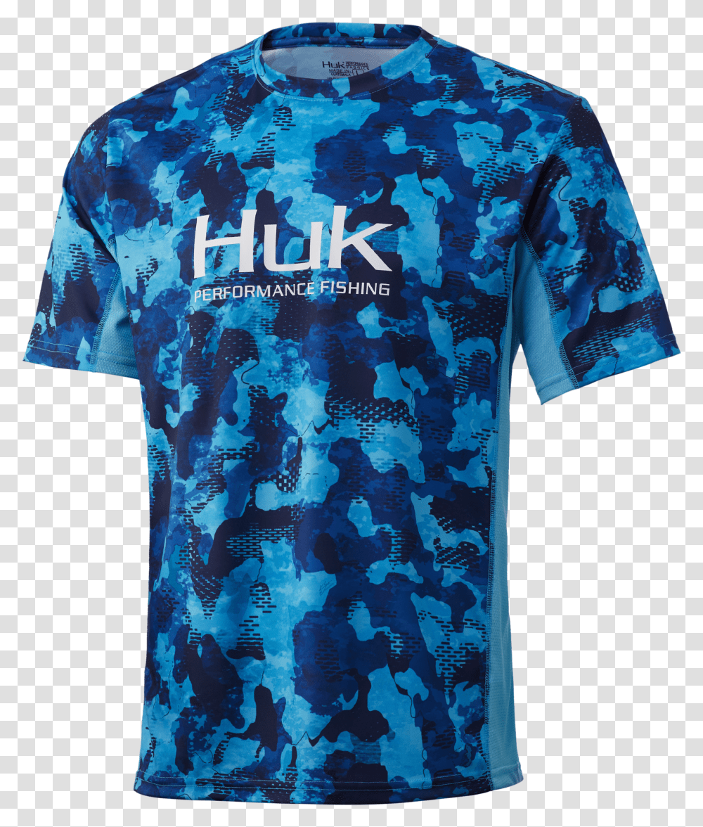 Huk Icon X Refraction Short Sleeve Shirt Short Sleeve Transparent Png