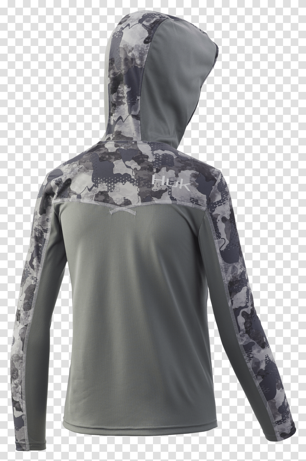 Huk Youth Refraction Icon X Hoodie Long Sleeve, Clothing, Apparel, Coat, Person Transparent Png