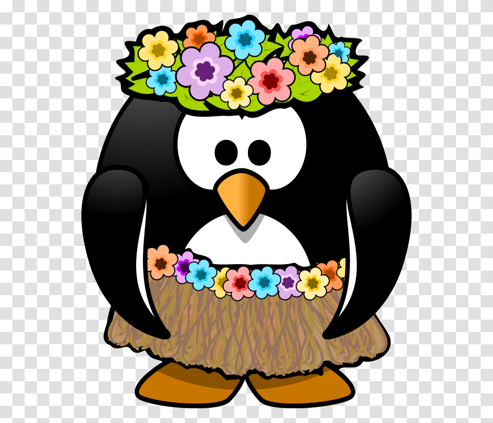 Hula Dancer Clipart Look, Bird, Animal, Penguin Transparent Png