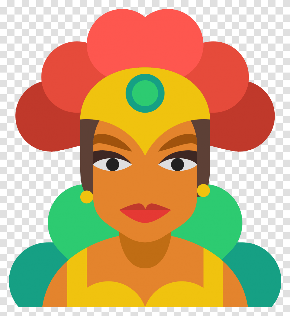 Hula Girl Icon Free Download And Brazil Carnival Icon, Face Transparent Png